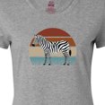 thumbnail image 4 of Inktastic Zebra Safari Animal Sunset Women's T-Shirt, 4 of 5