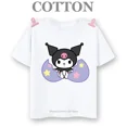 thumbnail image 3 of Camiseta de algodón Kuromi Kawaii Manga Anime japonés Niños Camiseta de verano Ropa para niños Tops Niños Niñas Camiseta Bebé Linda, 3 of 5