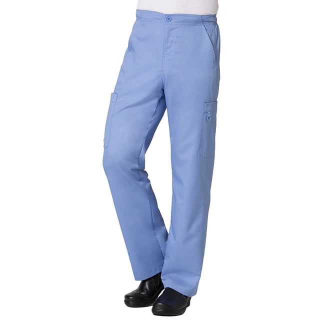 EON Men's COOLMAX® Half-Elastic Drawstring Waist Cargo Scrub Pant