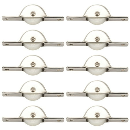 

100Pcs Door Window Cupboard Drawer Bin Single Nylon Sliding Roller Pulley Wheel