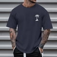 thumbnail image 2 of Men's Casual Short Sleeved T-shirt Raglan Sleeve Bottom Shirt M, 2 of 5