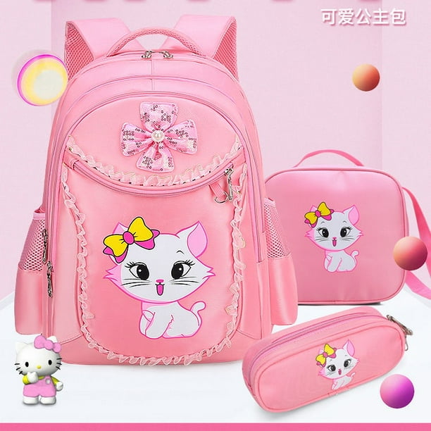 Genuino Mochila Escolar Para Ninos De Gato Princesa Escuela Primaria Para Ninas 1 2 3 4 6 Primer Grado 5 Anos HHHP Walmart en linea