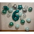 thumbnail image 3 of Teal 4 Balloon, Number Balloons 40 Inch, 4th Birthday Decorations for Girls Four Large Numbers for Party Decor, Number 4 Balloon, 3 of 17