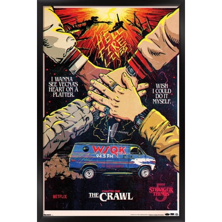 Netflix Stranger Things: Season 5 (2025) - The Crawl Key Art Wall Poster 22.375 x 34 Framed