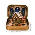 thumbnail image 2 of Mini Nativity Set in a Tin Box - Handcrafted Pocket Size Christmas Diorama Scene Gift Tin - Miniature Holiday Figures, Christmas Decoration Indoor for Home Gifts Decor Design C, 2 of 8