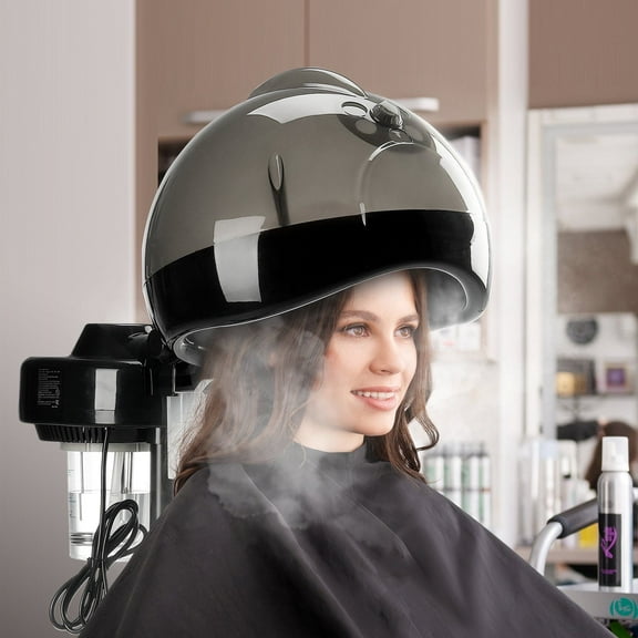 Professional 11.81-inch Hooded Ionic Hair Steamer with Dual Modes