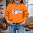 thumbnail image 2 of Gyujnb Kids Halloween , Print Halloween Pullover Sweatshirt for Kids Girls Boys Long Sleeve Casual Play Outerwear Soft Comfortable, Halloween Outfits,7-8 Years, 2 of 4