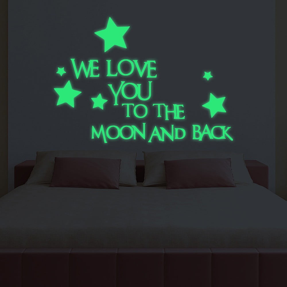 Dreamhall Nursery Wall Decals Glowing Words Stickers WE Love You to