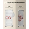 thumbnail image 4 of Slim Storage Cart with Wheels, Bathroom Cart Organizer Small, Rolling Cart for Bathroom, Laundry Room, Kitchen, Narrow Space, White PIUC04W, 7.08/''D X 15.7/''W X 25.2/''H, 4 of 7