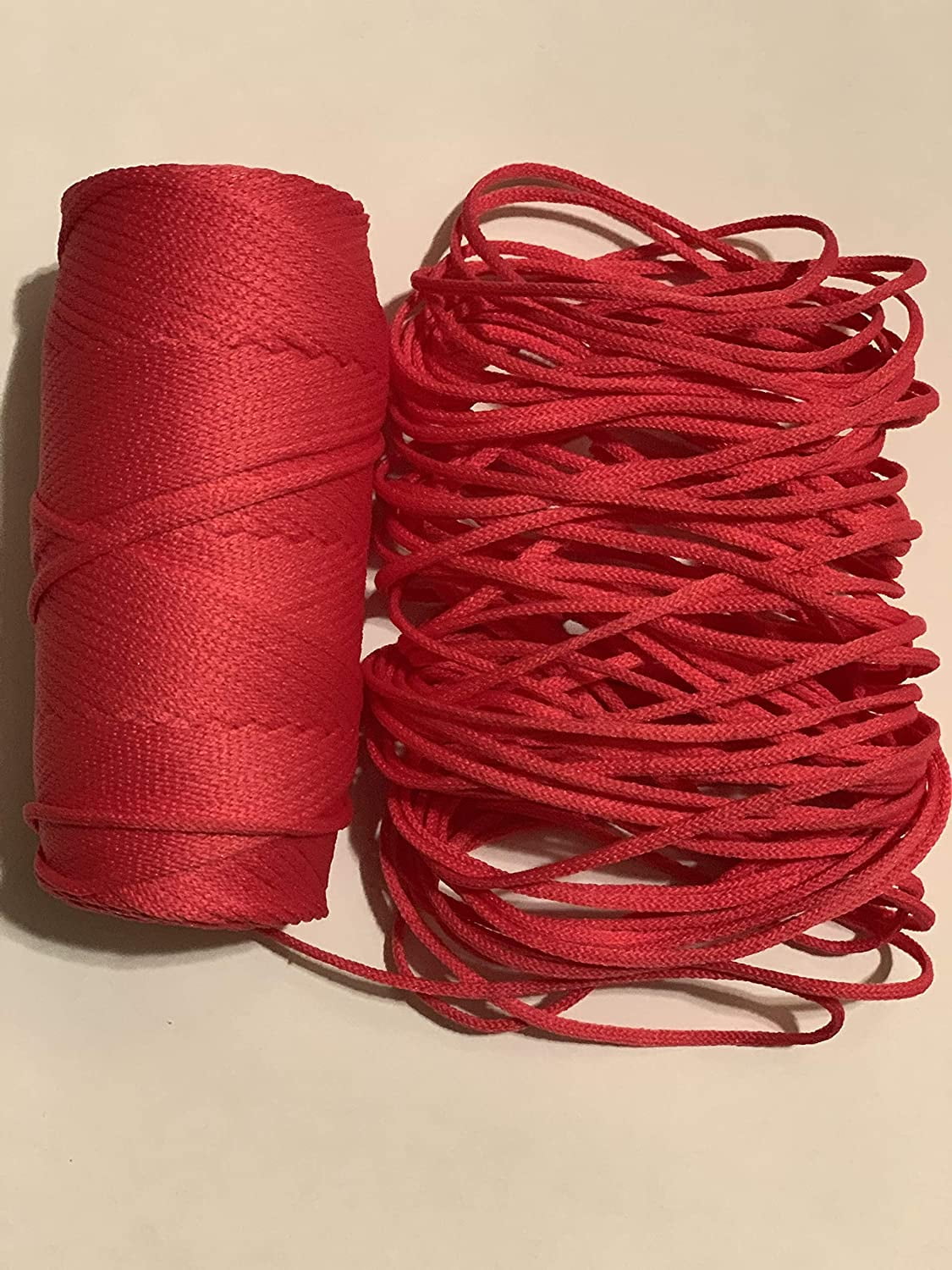 100 Yard 1/8 inch Pink Elastic Cord Band Braided Elastic Stretch for