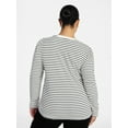 thumbnail image 3 of Terra & Sky Women's Plus Puff Long Sleeve Crewneck Top, Sizes 0X-5X, 3 of 5