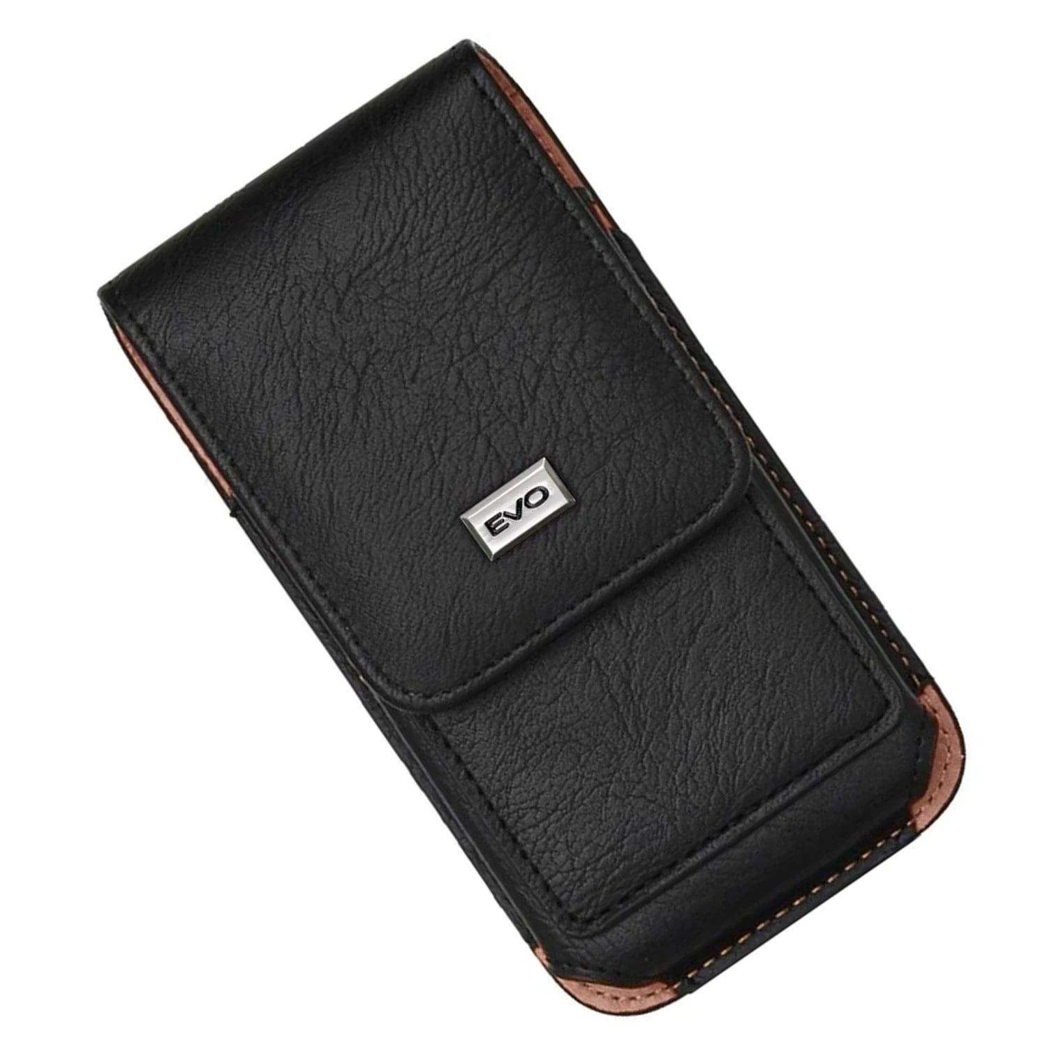 EVO 5.5" Sturdy Vertical Leather Pouch - Black