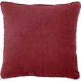 thumbnail image 1 of homeroots Décoration Intérieure 386356 Coussin Moderne en Velours Rouge, 1 of 1
