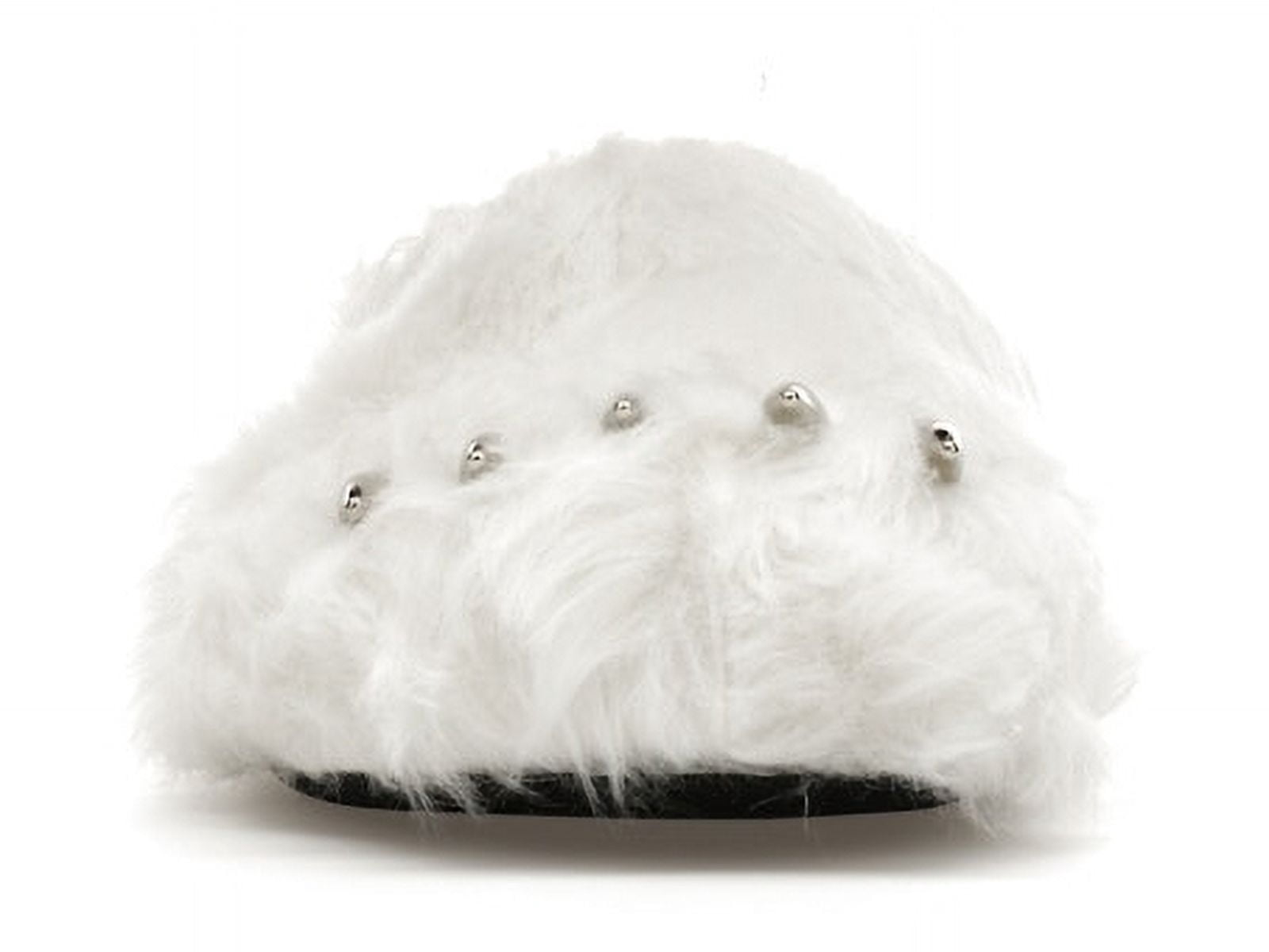 Bravest Studios Mules White Polar Bear Claw Slip On Cozy Fur Slides Mens Size 12 White Bear Claw Mules – Bravest Studios main image 2