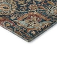 thumbnail image 3 of Addison Rugs Mayfield Premium Machine Washable Traditional Damask Navy Round Rug, 8' x 8', 3 of 5