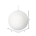 thumbnail image 2 of Vickerman M180811 8 in. White Flocked Ball Ornament, 2 of 2