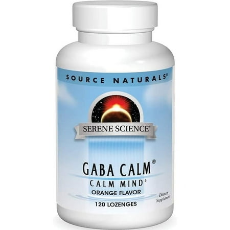 Source Naturals Serene Science Gaba Calm Orange 120 Lozenges