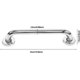 thumbnail image 3 of Barra De Asidero De Pasamanos De Baño De 30 Cm Para Bañera, Patrón Antideslizante, Estable Y Confiable, Agarraderas De Acero Inoxidable De Cromo Grueso, Pasamanos De Seguridad, Para Baño,11 Feliz Sencillez, 3 of 5