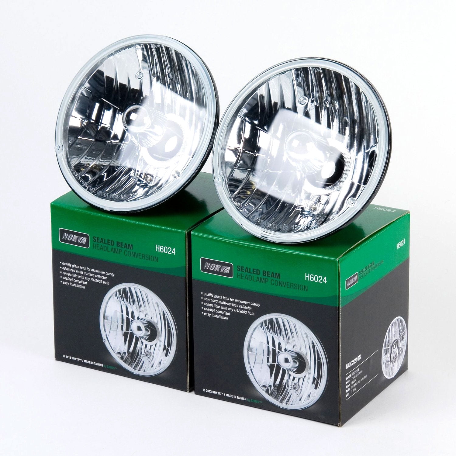 Nokya Sealed Beam Headlight Conversion Kit 7" Round H6024 (178mm