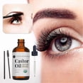 thumbnail image 2 of Organic Castor Oil, 100% Pure Castor Oil, Cold Pressed Unrefined Castor Oil for Skin Hair Lashes, 2 of 5