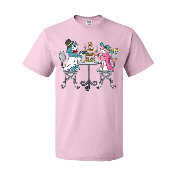 Inktastic Colorful French Poodles with Tea T-Shirt