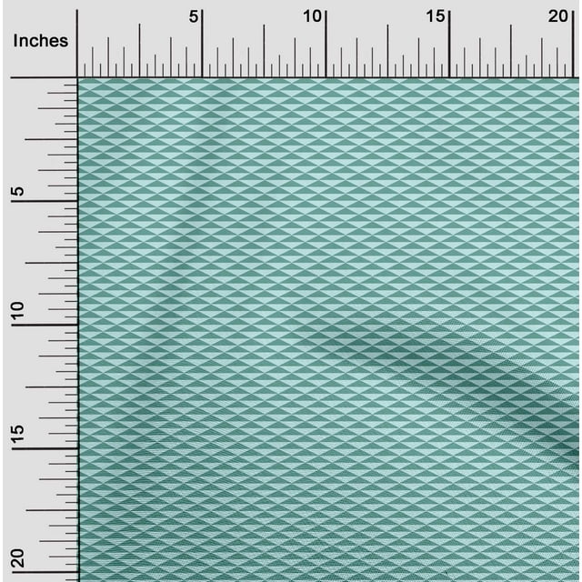 oneOone Organic Cotton Poplin Twill Fabric Triangle Geometric Printed Craft Fabric BTY 42 Inch Wide