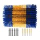 thumbnail image 5 of Cepillo rascador para ganado Shamjiam herramienta flexible de cuidado de animales de granja Azul y amarillo, 5 of 8