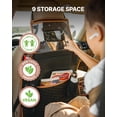 thumbnail image 5 of Owleys Back Seat Car Organizer, Kids Car Toy Storage, Eco-Leather Seat Cover for Child, 5 of 10