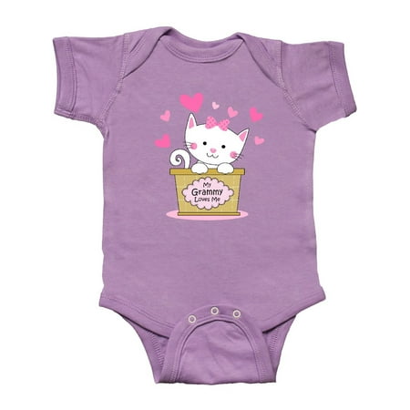 

Inktastic Kitty Grammy Loves Me Gift Baby Girl Bodysuit