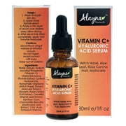 Alayna Naturals Enhanced Vitamin C Serum with Hyaluronic Acid 1 Oz - Top Anti Wrinkle, Anti Aging & Repairs Dark Circles, Fades Sun Damage- 20% Vitamin C Super Strength - Organic ingredients 1 Pack