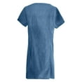 thumbnail image 4 of Vestido túnica cómodo y fluido de verano para mujer, con bolsillos laterales, mezcla de poliéster, informal para el día a día, tallas S-XXXL, 4 of 5