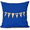 Blue, variant on Score! Word Print Outdoor Pillow
