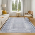 thumbnail image 7 of Addison Rugs Mayfield Premium Machine Washable Transitional Border Blue Rectangle Rug, 3' x 5', 7 of 7