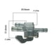 thumbnail image 5 of Sidaley Interruptor de tanque de combustible Válvula de llave de purga de de metal Interruptores de grifo Reemplazo de accesorios de Vehículos, repuestos y accesorios Mis, 5 of 6