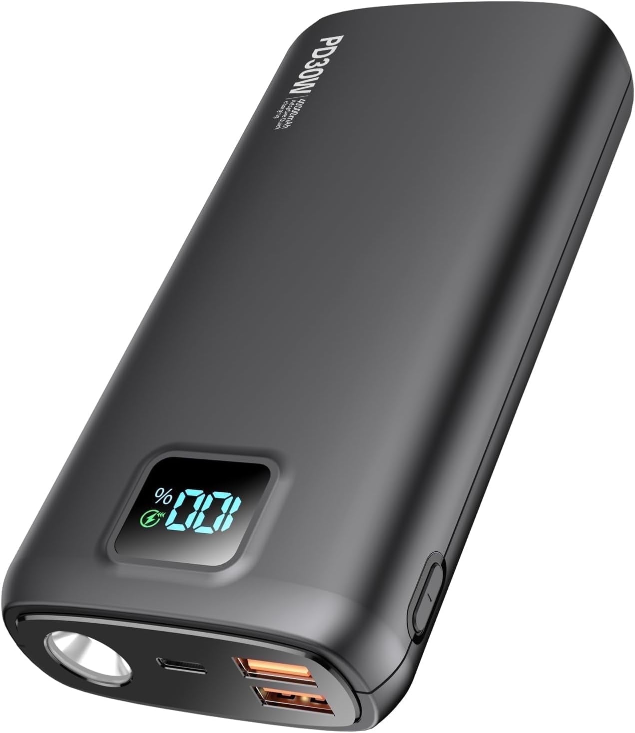 Gazsocy 40000mAh Power Bank with 30W PD Fast Charging & Flashlight photo 1