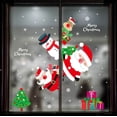 thumbnail image 1 of Pegatinas navideñas, decoraciones para centros comerciales, pegatinas para ventanas de vidrio, diseño de escena, pegatinas estáticas de PVC, pegatinas de pared, flores para ventanas, 1 of 5