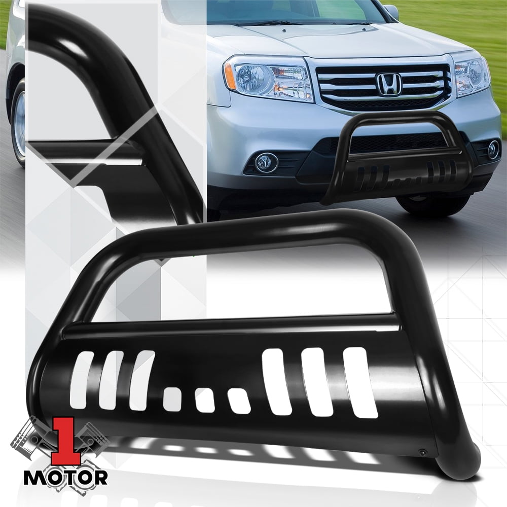 Black 3 Front Bumper Bull Push Bar Brush Grille Guard For 09 15 Honda