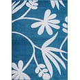 thumbnail image 1 of Ladole Rugs Botanical Style Simple and Creative Indoor Area Rug Carpet in Blue and Cream, 5x7 (5'3" x 7'4", 160cm x 225cm), 1 of 6