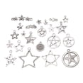 thumbnail image 2 of 22 diseños antiguos plata estrella colgante joyería conector ajuste, 2 of 6