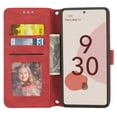 thumbnail image 2 of Mantto for Google Pixel 6 Wallet Case, PU Leather with Long Crossbody Strap Card Slots Soft TPU Inner Shockproof Protective Flip Cover Phone Case for Google Pixel 6, Red, 2 of 6