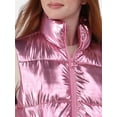 thumbnail image 5 of No Boundaries Metallic Puffer Vest, Women's and Women’s Plus, 5 of 7