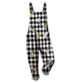 thumbnail image 6 of Women's Vintage Floral Overalls, Cotton Boho Casual Floral Bib Jumpsuit, Summer Baggy Adjustable Strap Romper, Adjustable Strap Casual Overall Pants with Pockets, Beach Vacation,PinkXL, 6 of 6