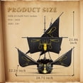 thumbnail image 5 of Ylutex Pirate Ship Building Blocks Set, MOC Black Pearl Ship Model 66022, Sail Boat Construction Toys, Collectible Display Home Office Decor, 5 of 6