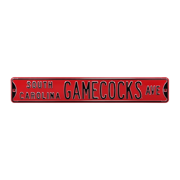 Garnet South Carolina Gamecocks 6" x 36" College Ave Street Sign