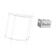 thumbnail image 5 of Mesita de noche de acrílico,Mesa auxiliar de acrílico transparente Mesa auxiliar transparente en capas,Organizador de almacenamiento de escritorio,Soporte para control remoto de TV de, 5 of 8