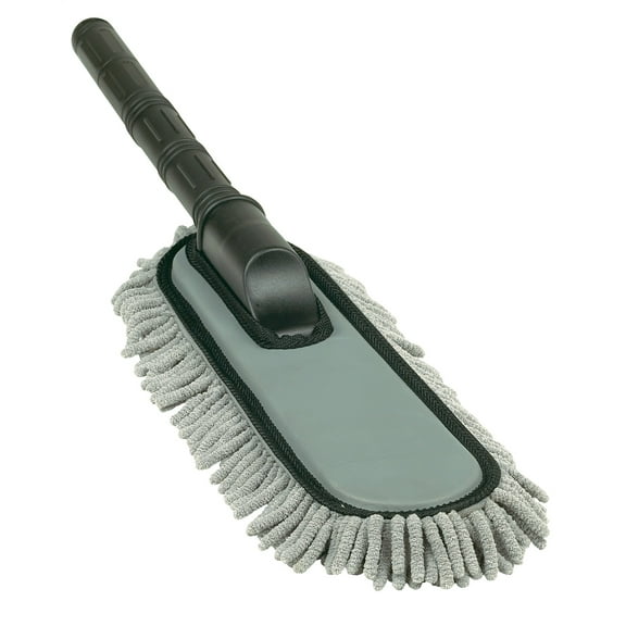 AutoSpa 97370AS Microfiber MAX Pure Shine Car Duster  Gray