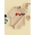 thumbnail image 3 of Suealasg Western Baby Boy Girls Romper Short Sleeve Cow Head Pattern Bodysuit 3M 6M 12M 18M Newborn Boy Girls Summer One Piece Clothes, 3 of 9