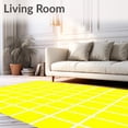 thumbnail image 2 of ODIKA 2'x3' Machine Washable Non-Slip Area Rug, Buttercup Lattice Pet Friendly Backyard Non Shedding High Traffic Rug, Yellow, 66350, 2 of 7