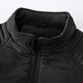 thumbnail image 4 of "Aayomet Big Mens Winter Coats Mens Trench Coat Slim Fit Double Long Jacket Notched Lapel Belt Fall Windproof Coat,Black 3XL", 4 of 5