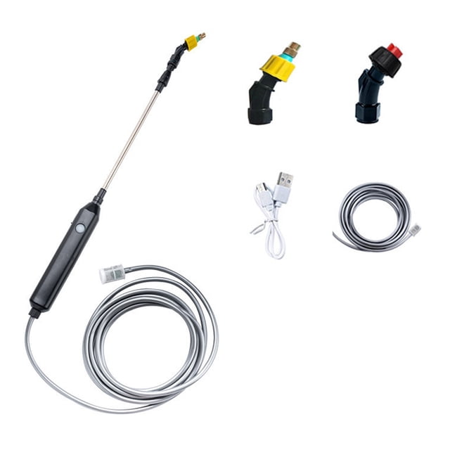 QualitChoice Outil d'Arrosage Portable Pratique et Efficace Assistant d'Irrigation Extensible en Acier Inoxydable Rechargeable 2 Buses